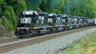 Notch 8Three SD402s Pull NS P61 by Five Row 622013 [upl. by Slack292]