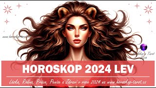 Horoskop Lev 2024  Roční Horoskopy pro znamení Lev od věštkyně  HoroskopTarotcz 2024 [upl. by Darrey]