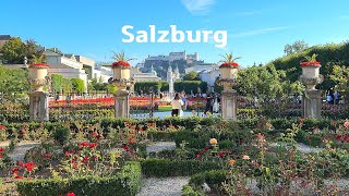 4K🇦🇹Walking tour of Salzburg Austria The Royal City of Mozart amp The sound of music 2023 [upl. by Ayirp]