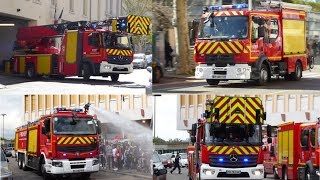 Pompiers Lyon Engins Feu compilation Part 1 [upl. by Yerffe151]