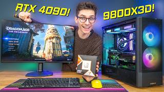 The FASTEST Gaming PC Build EVER  Ryzen 7 9800X3D amp RTX 4090 w Gameplay Benchmarks [upl. by Yrkcaz]