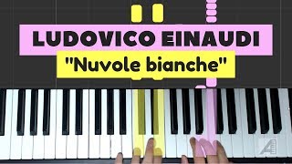 Cómo tocar quotNuvole bianchequot en piano tutorial [upl. by Adlemi327]