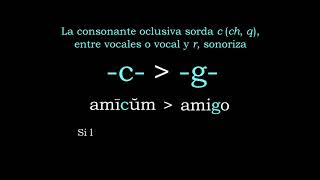 Del latín al castellano  Parte 6 Consonantes oclusivas sordas p t c [upl. by Stirling]