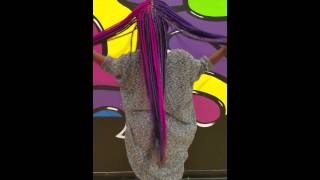 Pink and Purple Box Braids [upl. by Warga]