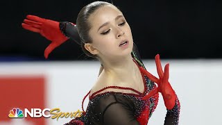 Russian 15 year old Valieva WINS GOLD in stunning Grand Prix debut  NBC Sports [upl. by Becker]