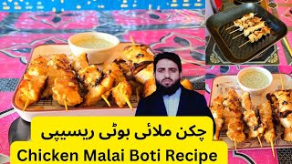 Chicken Malai Boti Recipe  Chicken Malai Boti  By Village Kitchen Cooking [upl. by Harbard]