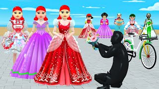 Scary Teacher 3D vs Squid Game Art And Wedding Dress Nice or Error Dressing Room 5 Times Challenge [upl. by Quintina18]