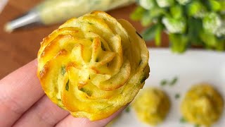 Pommes Duchesse Ail et Fines Herbes ♥ Juste trop Délicieux  Recette Facile et Rapide SANS FARINE [upl. by Nedrud]