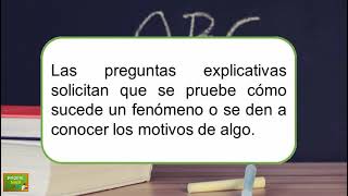 Preguntas descriptivas y explicativas [upl. by Yelnoc]