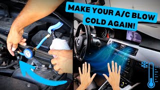 BMW AC Not Blowing Cold Air Anymore TRY THIS [upl. by Ynnij]