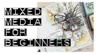 Beginners Mixed Media Tutorial [upl. by Ganny189]