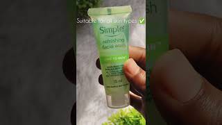 ✨ Simple Refreshing Facewash Review ✨ Price Ph simpleskincare facewashforacne facewashforpimples [upl. by Rachele]