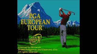 PGA European Tour  Super Nintendo Entertainment System  Intro amp Title Screen [upl. by Traver]