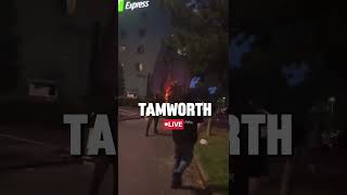 Tamworth Migrant Hotel On Fire Enough Is Enough Riots tamworth uk [upl. by Introk]