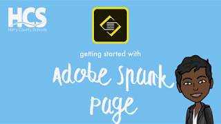 Getting Started with quotAdobe Sparkquot Page Tutorial [upl. by Pauli]