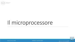 Informatica2022L36 Architettura degli elaboratori [upl. by Baumbaugh]