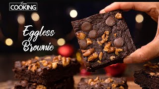 Eggless Brownie Recipe  Chocolate Brownie Recipe  Fudgy Brownies  Dessert Recipe  Brownie Recipe [upl. by Emlin]