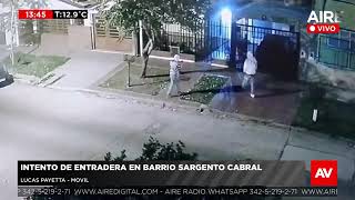 Intento de entradera en barrio Sargento Cabral [upl. by Naiviv]