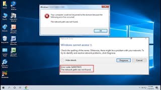 Fix “The Network Path was Not Found” Error 0x80070035 in Windows 10 [upl. by Three]