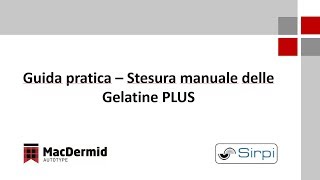 Guida pratica  Stresura manuale delle gelatine PLUS [upl. by Elvina]