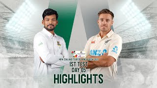 Bangladesh vs New Zealand Highlights  1st Test  Day 5  New Zealand Tour of Bangladesh 2023 [upl. by Eiromem]