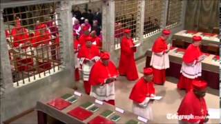 Cardinals begin voting for new Pope [upl. by Abigail]