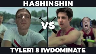 HASHINSHIN MEETS TYLER1 AND IWDOMINATE The Legendary Match Up [upl. by Giusto]