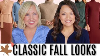 Classic Fall Outfit Ideas for Women Over 40  Quince Haul [upl. by Arquit]