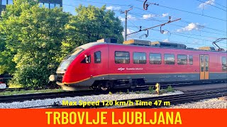 Cab ride  train drivers view on Slovenias train between Trbovlje and Ljubljana in 4K [upl. by Meade489]