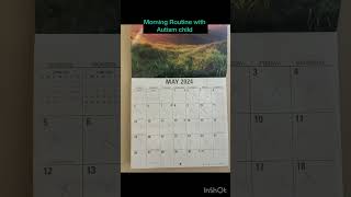 How to teach Calendar to Special Needs l Morning schedule with Autism autism asd adhd shorts [upl. by Herson]