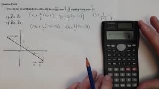 Finding the Point of Division Coordinates Example [upl. by Wirth]