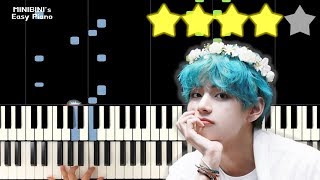 BTS V  Winter Bear 《Piano Tutorial》 ★★★★☆ Sheet [upl. by Kcirdneh621]