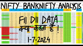 FII DII Data Analysis For 1st July  Bank Nifty Tomorrow Prediction  Monday Market Prediction [upl. by Esertap]