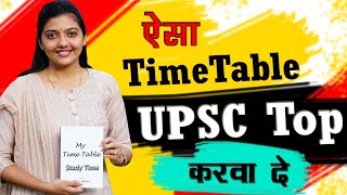 Time Table कैसे बनाए  Ias Srushti Jayant Deshmukh  How To Make Study Time Table दिनचर्या [upl. by Anemix233]