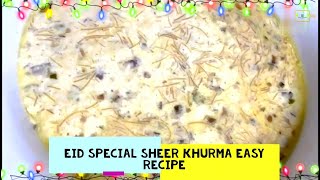 Eid Special Sheer Khurma Easy Recipe in UrduHindi  SKK [upl. by Dinin]