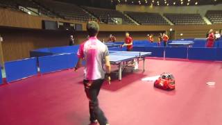 Adam Bobrow and Ma Long messing around surprise ending [upl. by Schaefer]