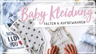 BABY KLEIDUNG falten amp organisieren nach Marie Kondo [upl. by Salita]