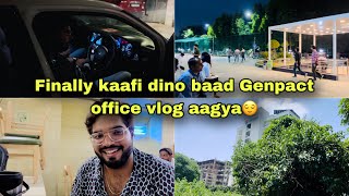 Genpact company ka vlog aagya kaafi time baad😌  Raat ko kyu jaana pada Hospital  Genpact  Noida [upl. by Vogele]