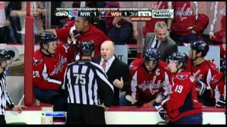 Goal Alex OvechkinRangers amp Capitals NHL April 13 2011 [upl. by Ylluz]