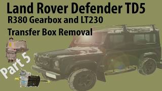 Land Rover Defender TD5 R380 Gearbox and LT230 TransferBox Removal Part 5 [upl. by Ahgiela135]