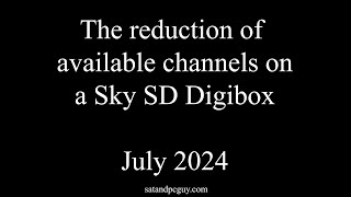 What UK TV Channels are left on an old Sky Digibox in July 2024 [upl. by Narrad768]