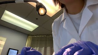 ASMR Full Body Skin Assessment and Sensory Exam Roleplay Real Medical Office Soft Spoken [upl. by Nannaihr]