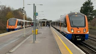 Trains at Carpenders Park WCML 161223 [upl. by Enerual]