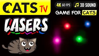 CAT TV  Best real laser pointer 🔴 for cats to play 😻 4K  60FPS 🙀 [upl. by Corneille]