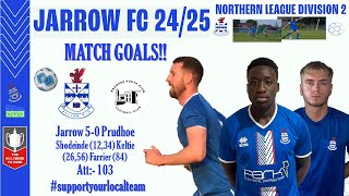 Jarrow 50 Prudhoe MATCH GOALS 280824 [upl. by Cung]