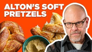 Alton Brown Makes Soft Pretzels  Good Eats  Food Network [upl. by Hnahk169]