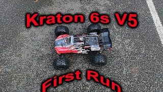 Arrma Kraton 6s V5 first Run [upl. by Najram]