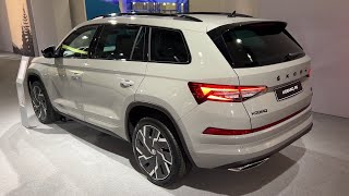 New Skoda KODIAQ RS 2022  FIRST LOOK amp visual REVIEW exterior amp interior [upl. by Haididej]