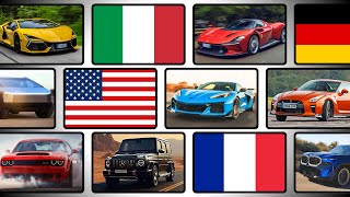 BEST CAR BRANDS Germany🇩🇪 USA🇺🇸Japan🇯🇵Italy🇮🇹UK🇬🇧France🇫🇷Korea🇰🇷Sweden🇸🇪 India🇮🇳China🇨🇳Russia🇷🇺 [upl. by Panchito]