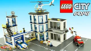 LEGO CITY Le Commissariat de Police 60141 Review Speed Build français [upl. by Elokin]